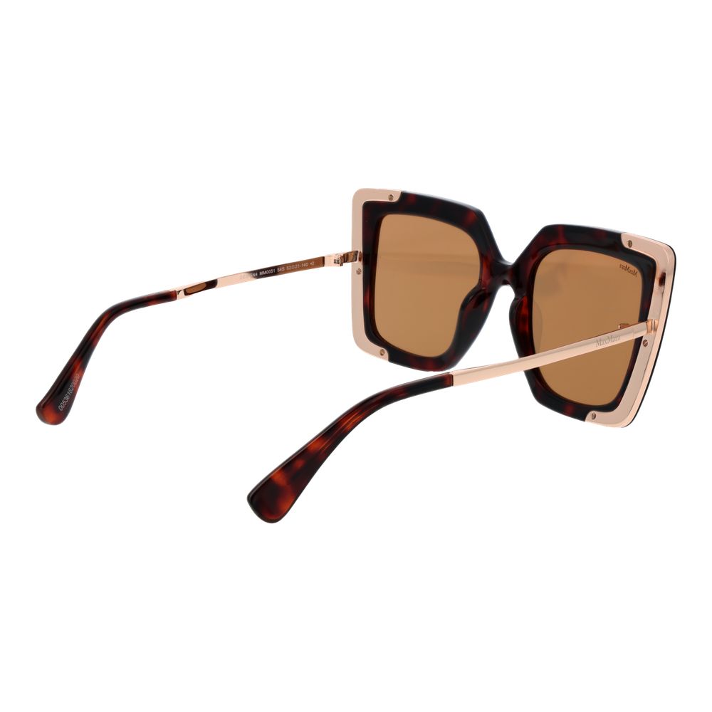 Max Mara Braune Kunststoffsonnenbrille