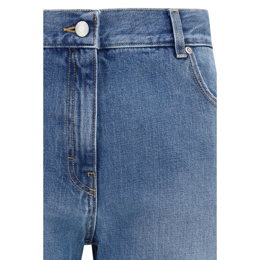 Calvin Klein Blaue Straight-Leg Jeans aus Baumwolle