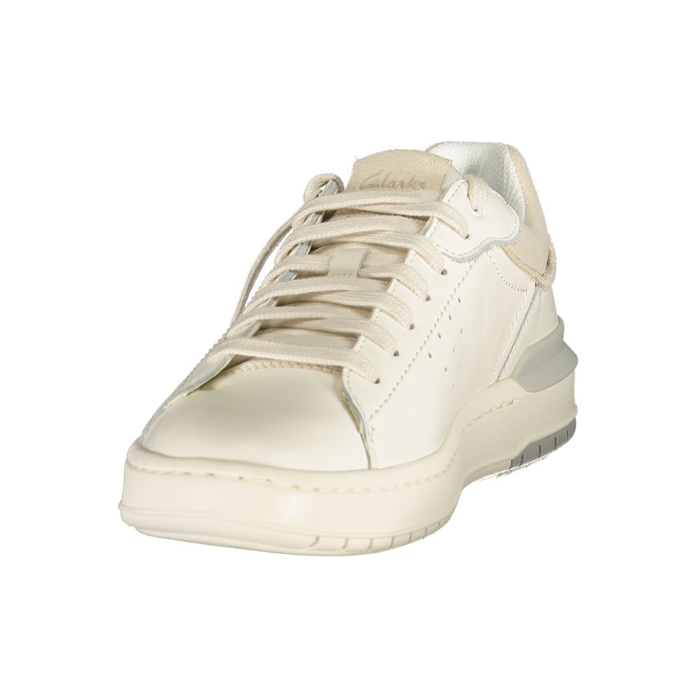 Clarks Sneaker für Herren aus weißem Leder