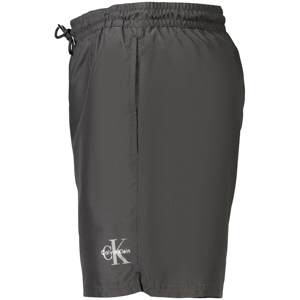 Maillot de bain en polyester noir Calvin Klein pour homme