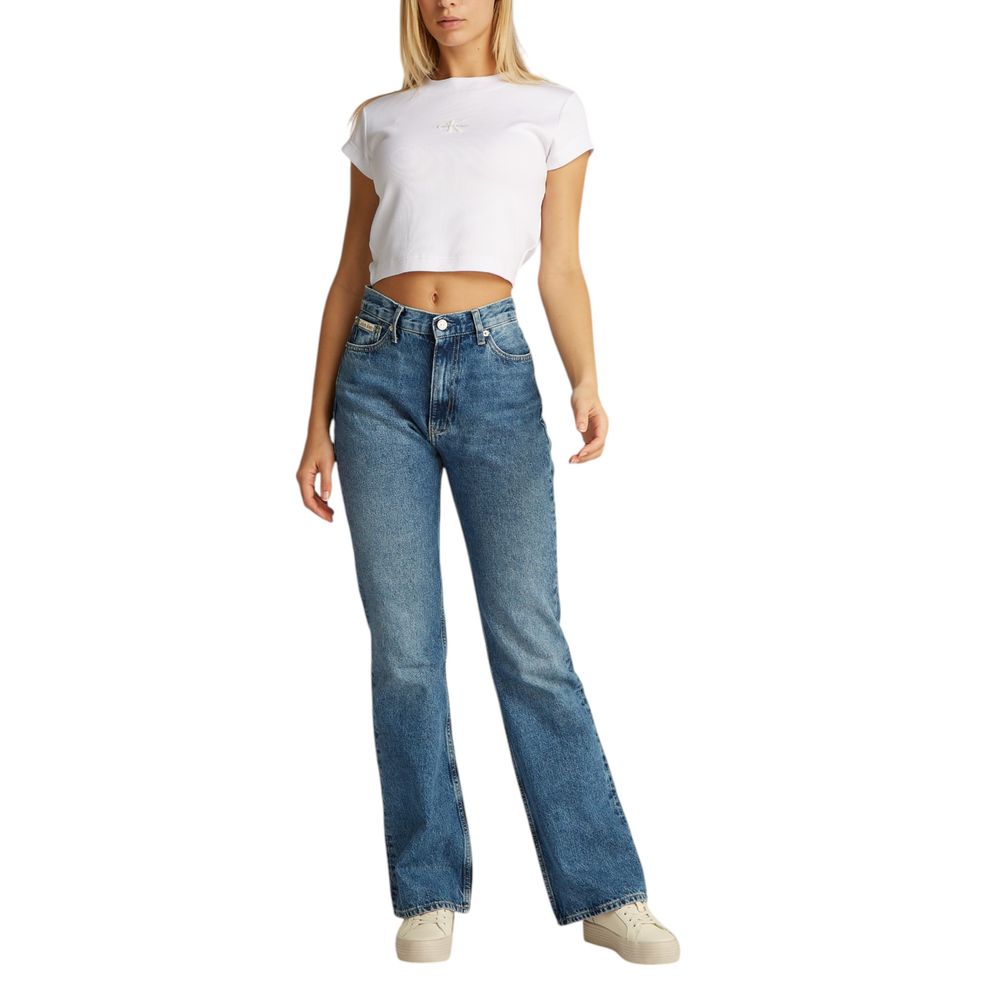 T-shirt en coton blanc Calvin Klein Jeans