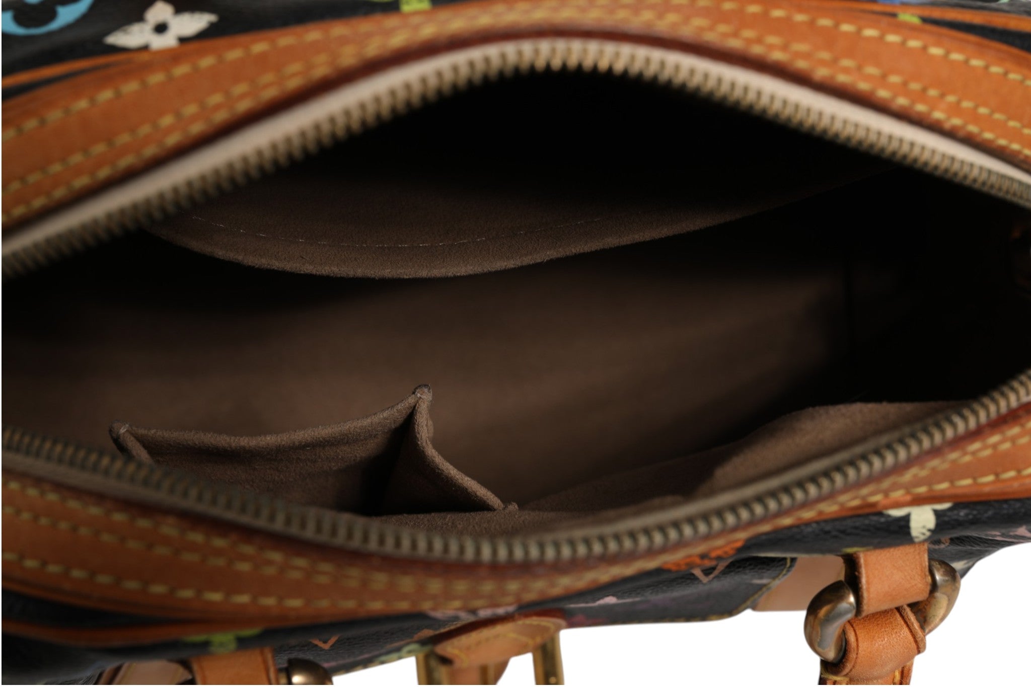Louis Vuitton Schwarze Monogram Multicolor Canvas Priscilla Handtasche