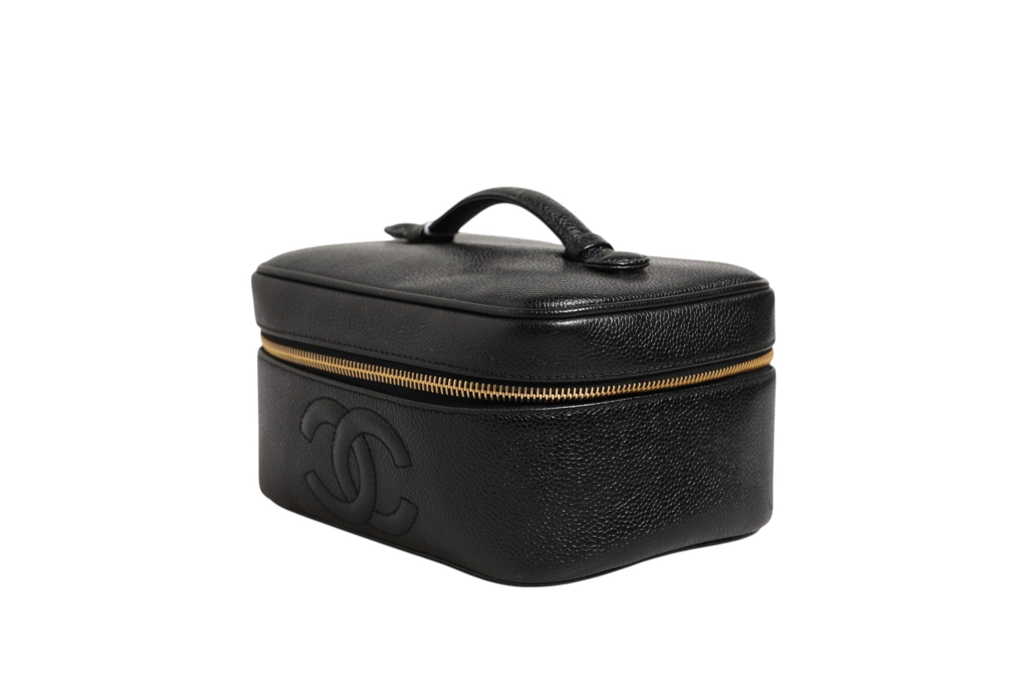 Chanel Make-up-Tasche in Schwarz und Gold