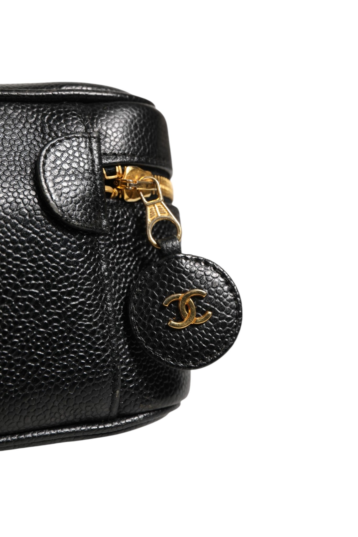 Chanel Make-up-Tasche in Schwarz und Gold