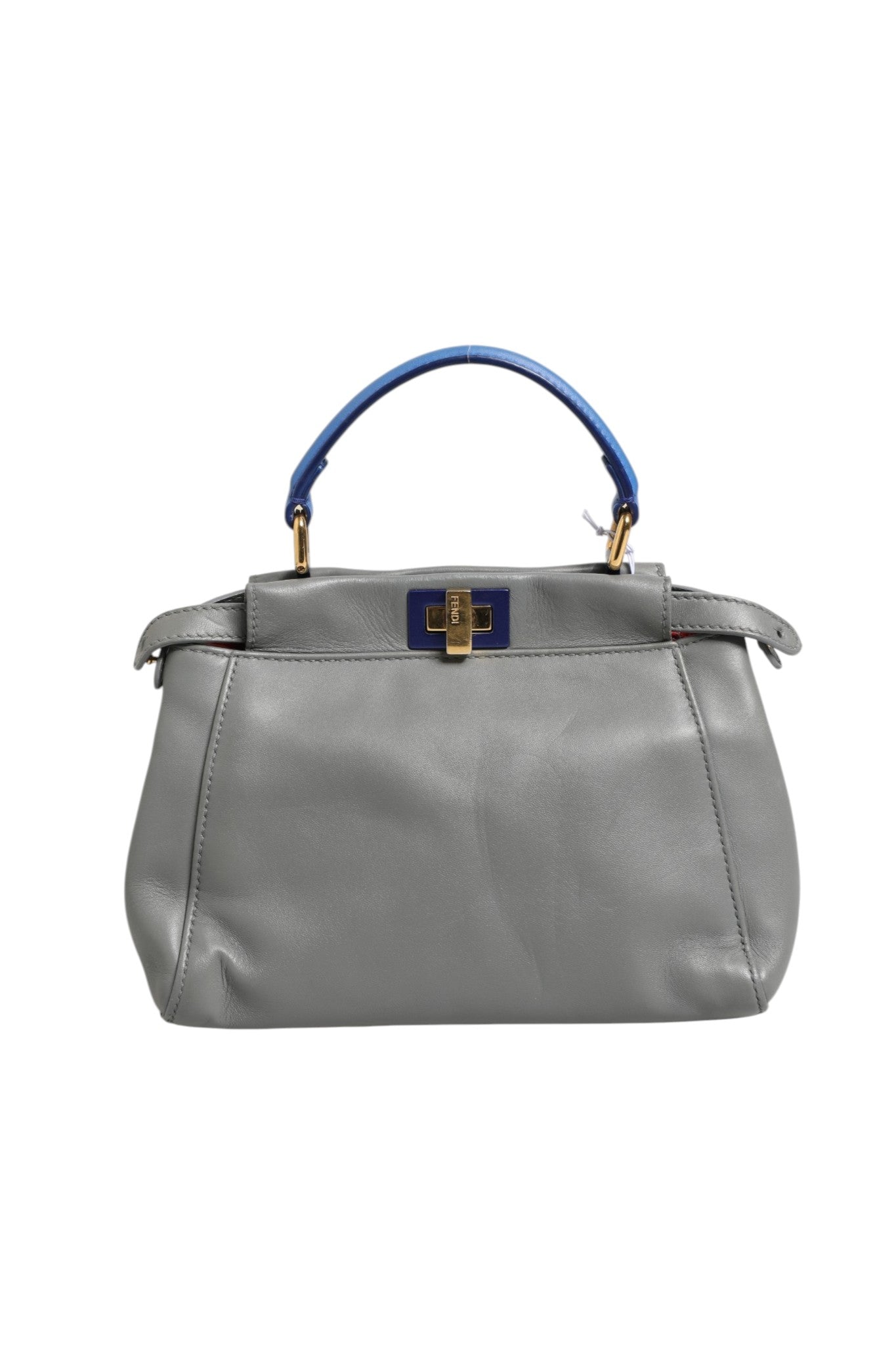Fendi Mini Peekaboo Blau Grau