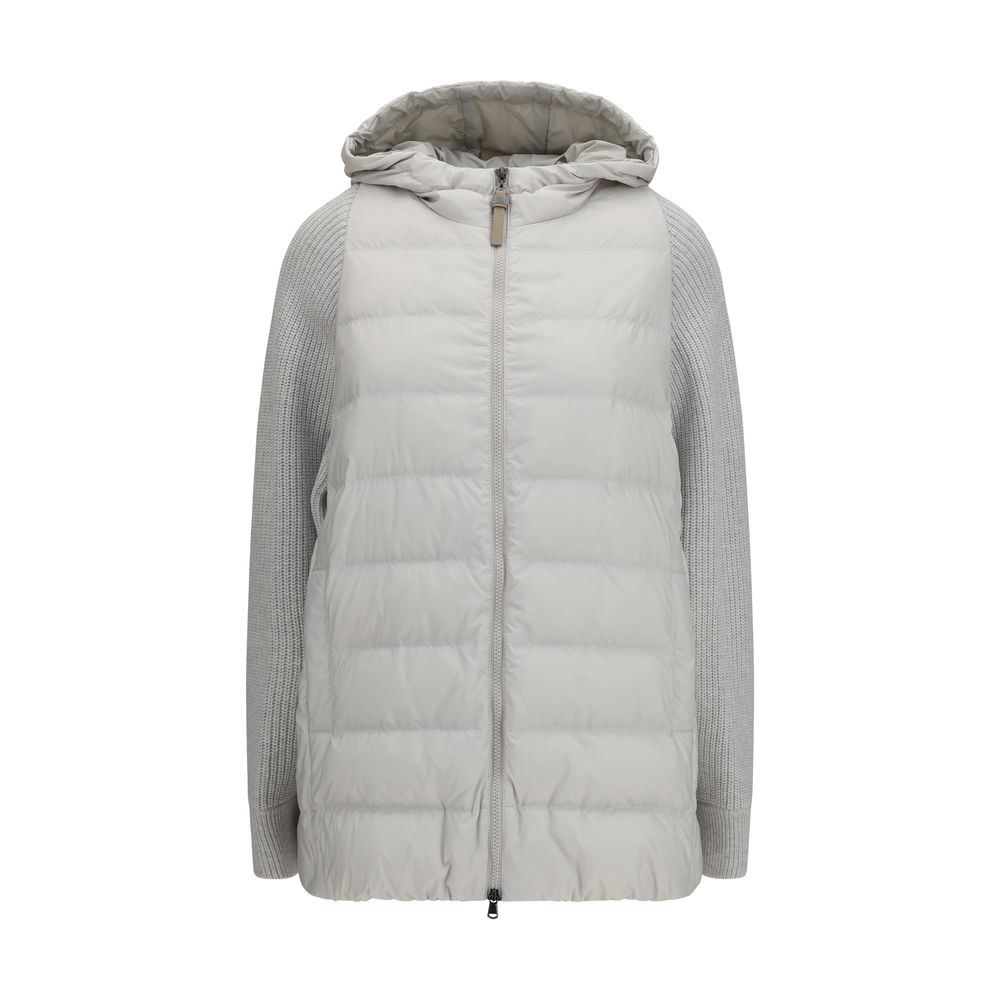 Brunello Cucinelli Gray Full-Length Jacket