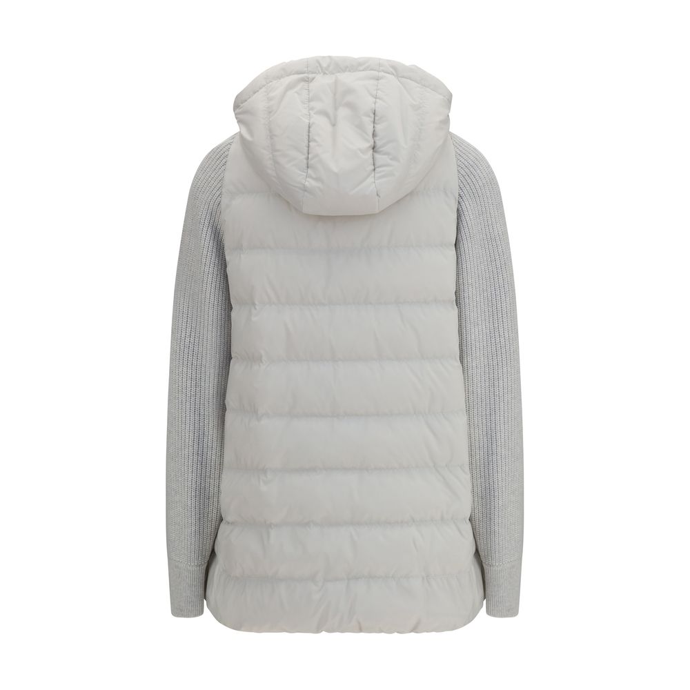 Brunello Cucinelli Gray Full-Length Jacket