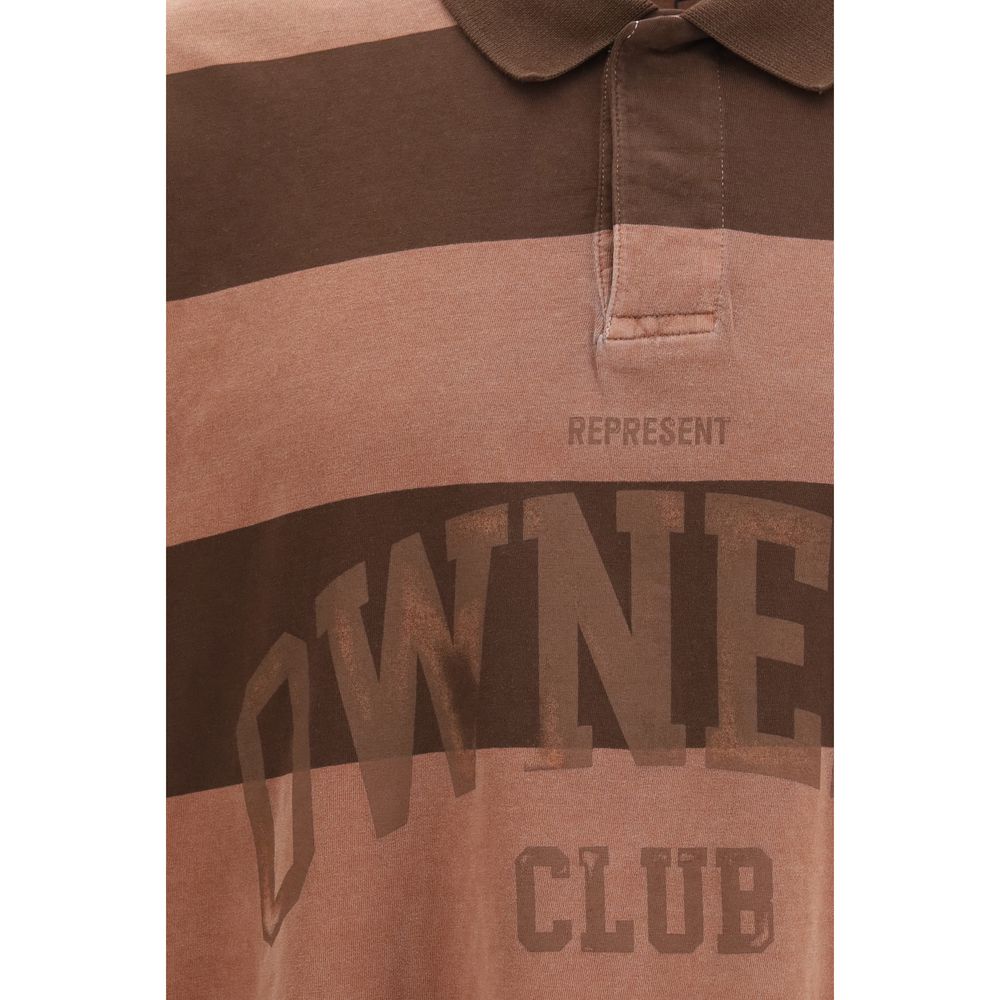Représenter le polo en coton marron
