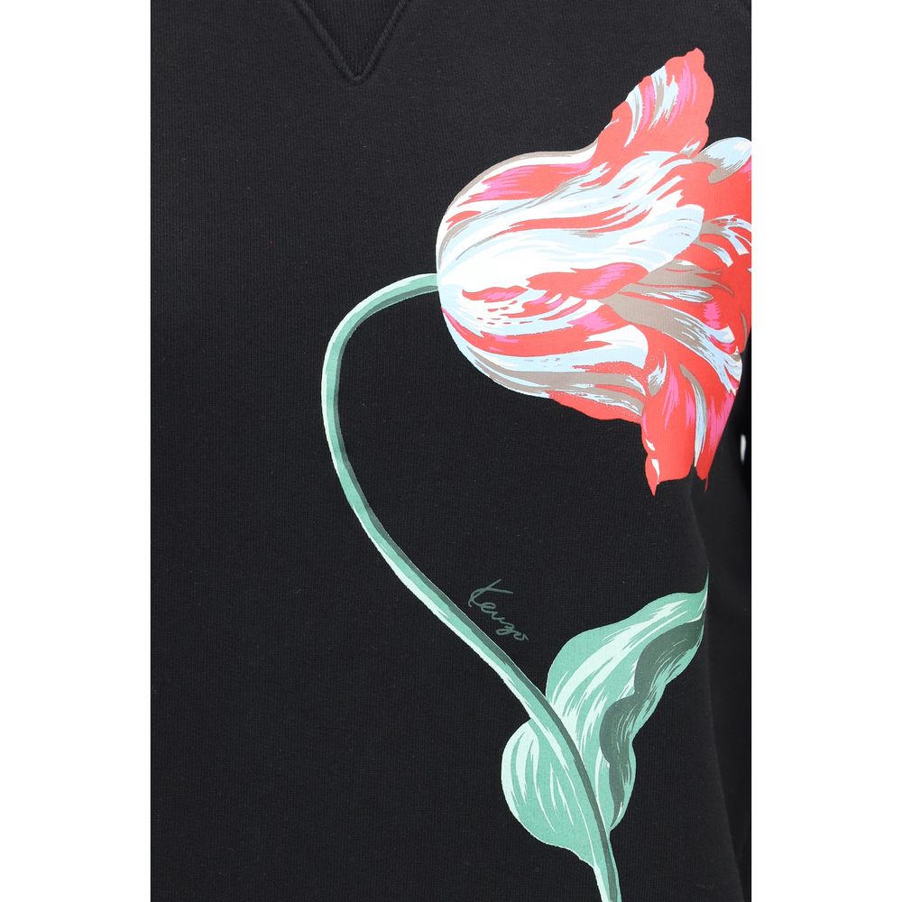 Kenzo Schwarzes Baumwoll-Sweatshirt