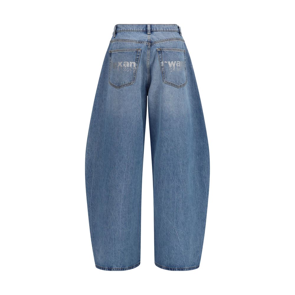 Jean en denim de coton bleu Alexander Wang