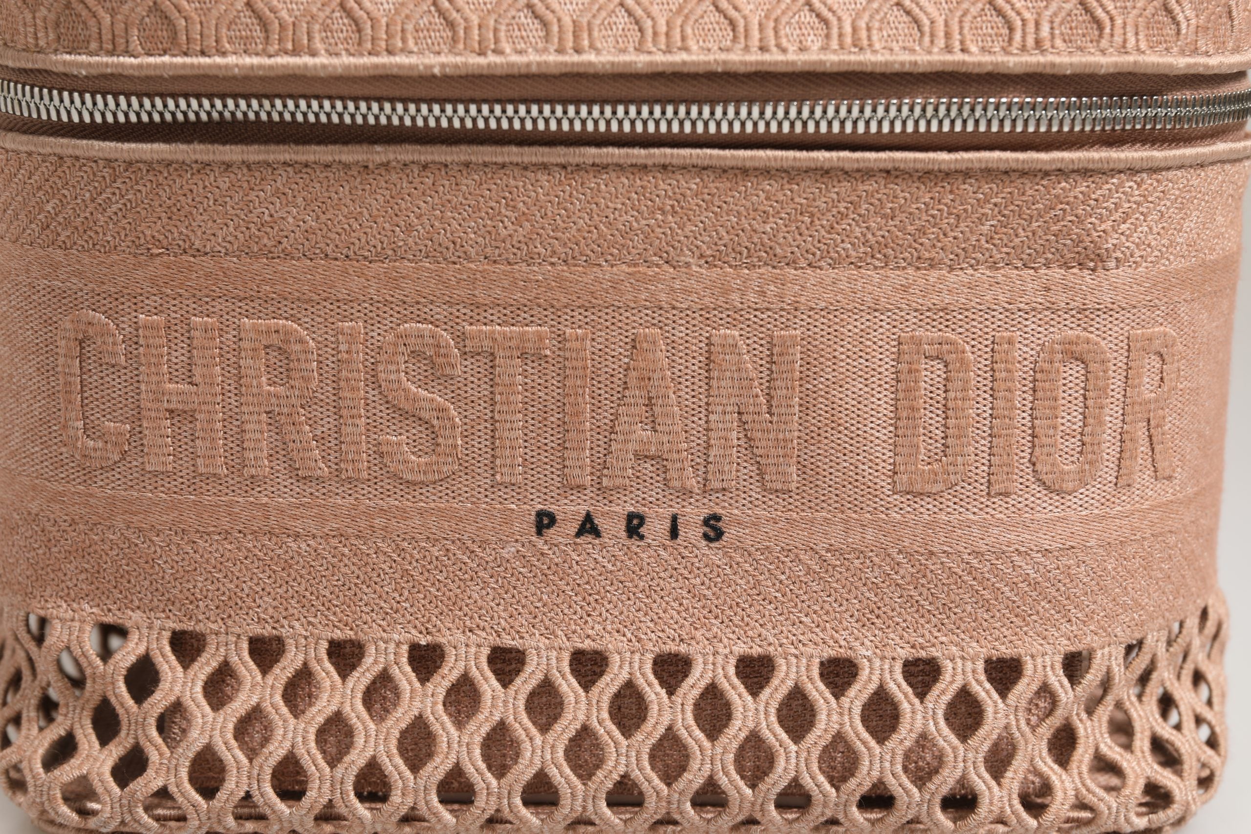 Christian Dior Mesh bestickte Dior Reise-Vanity Case