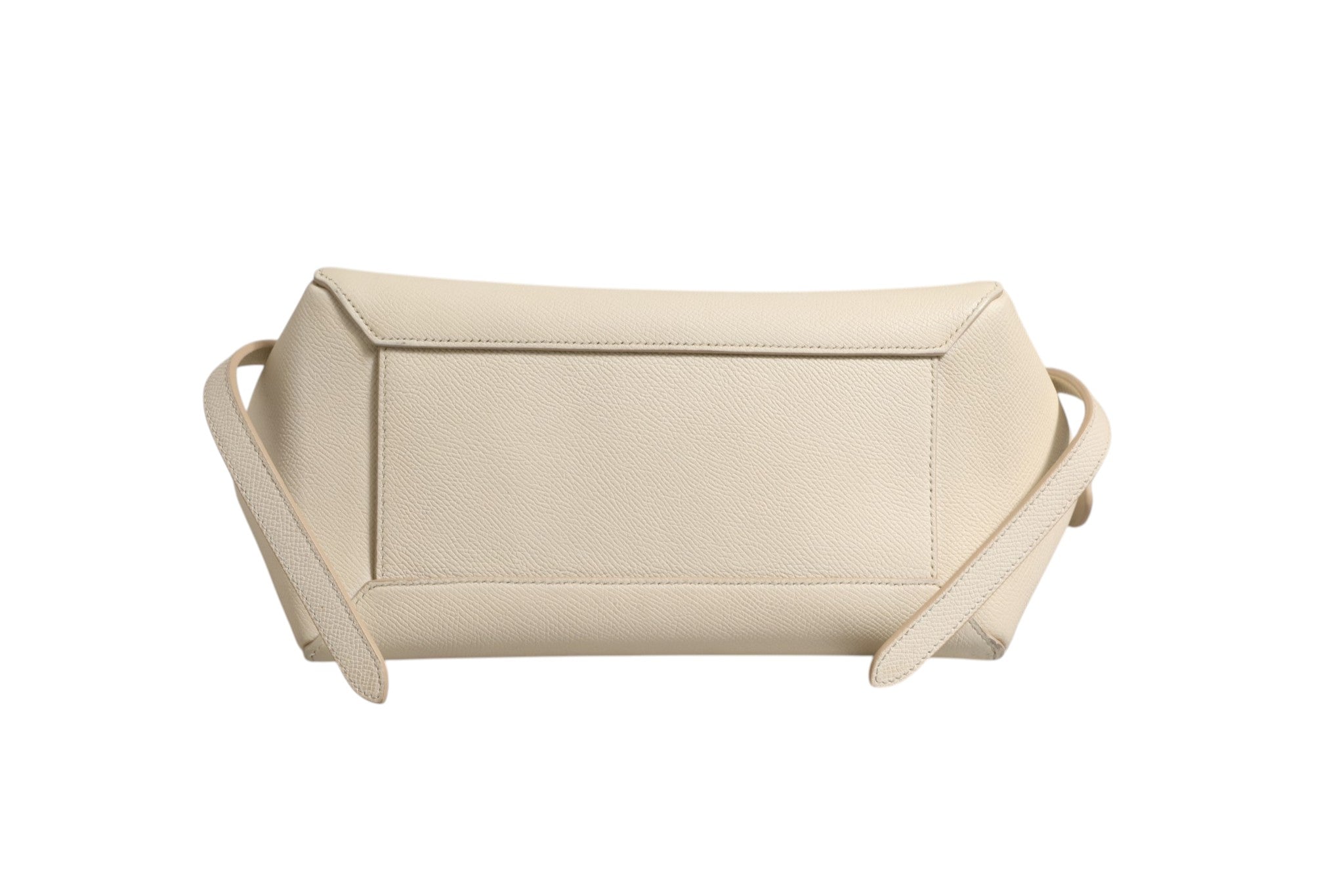 Sac Céline Nano Belt en veau grainé craie