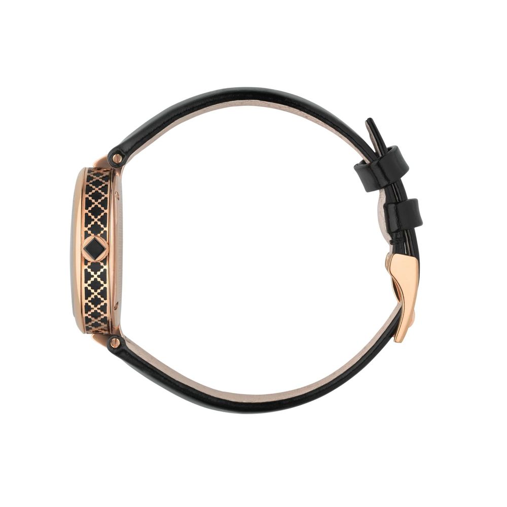 Gucci Armbanduhr mit schwarzem Lederarmband