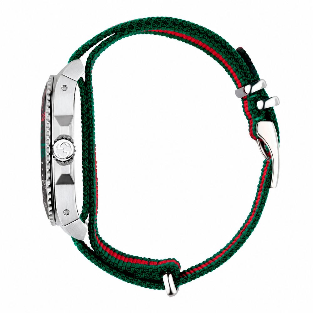 Gucci Mehrfarbige Sportuhr aus Nylon