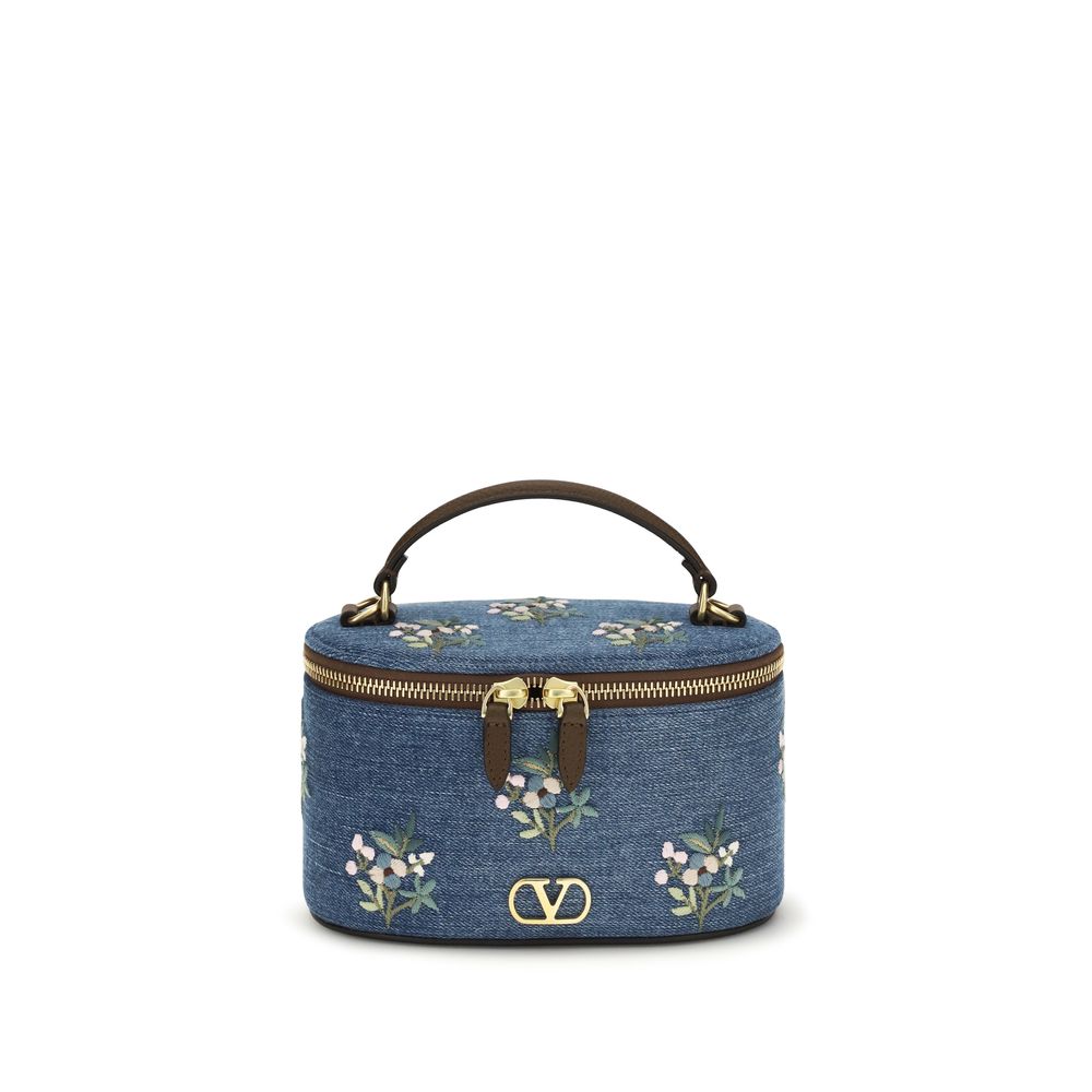 Valentino Garavani Handtasche aus blauer Baumwolle