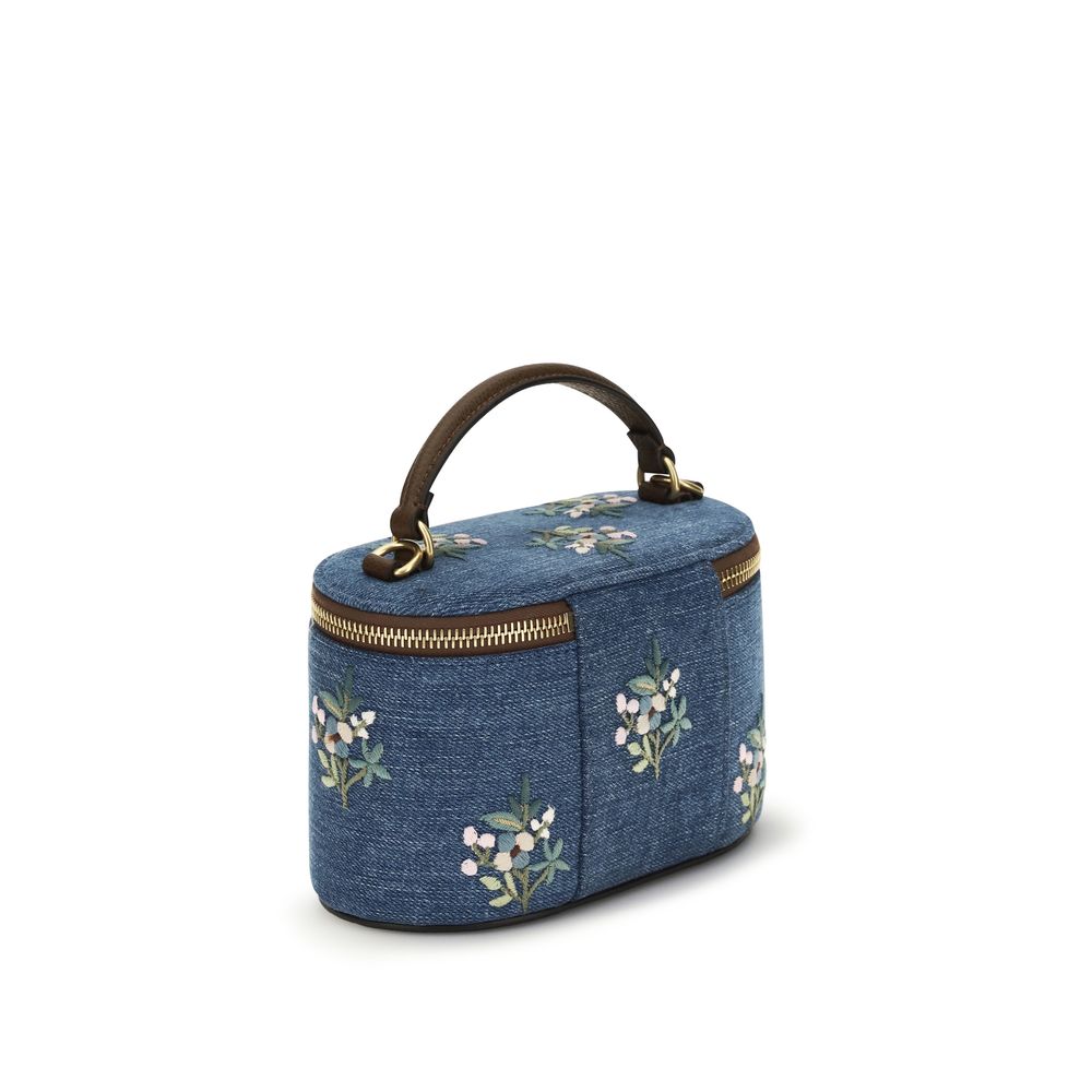 Valentino Garavani Handtasche aus blauer Baumwolle