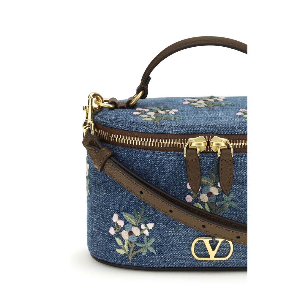 Valentino Garavani Handtasche aus blauer Baumwolle