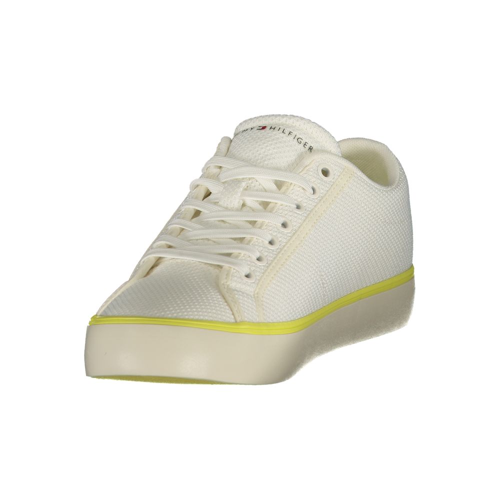 Baskets homme en polyester blanc Tommy Hilfiger