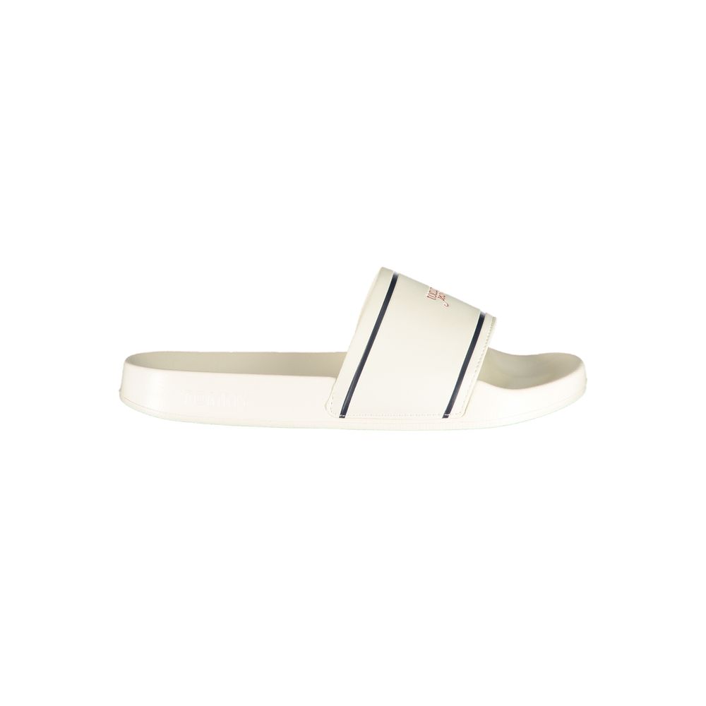 Tommy Hilfiger Damen Pantolette aus weißem Polyurethan