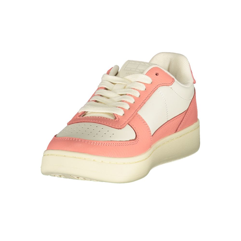 Tommy Hilfiger Damen Sneaker aus weißem Polyurethan