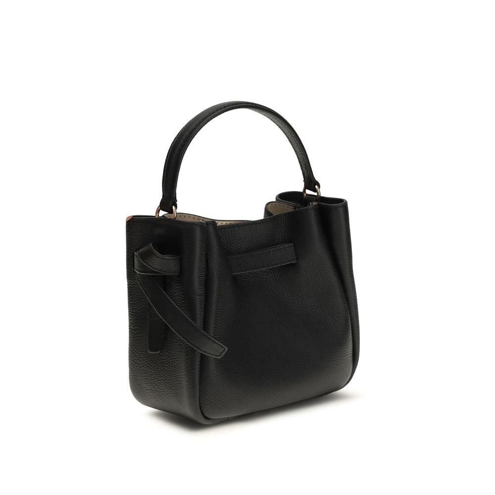 Tory Burch Schwarze Kalbsleder-Umhängetasche (Bos Taurus)