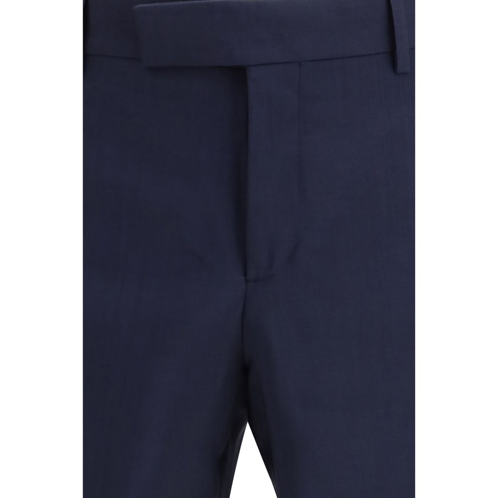 Fendi Hose Oves Aries aus blauer Wolle