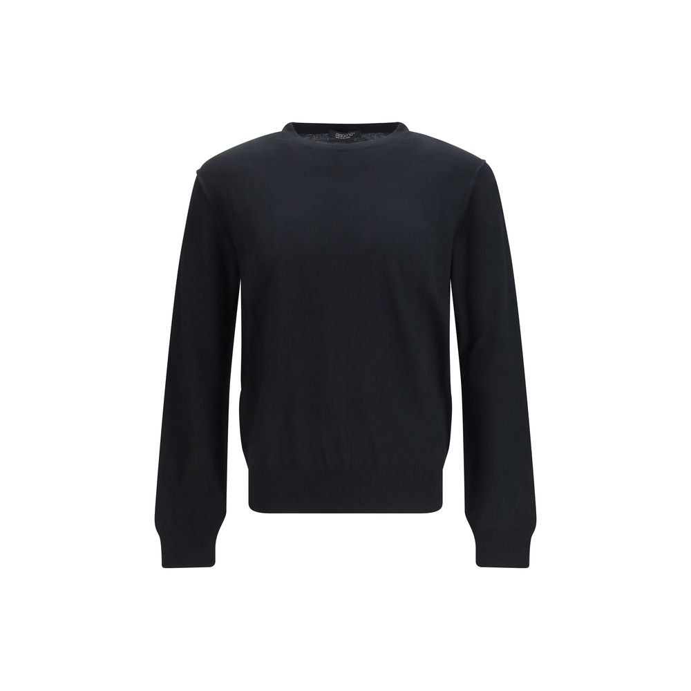 Aragona Kaschmir Black Wool Oves Aries Sweatshirt