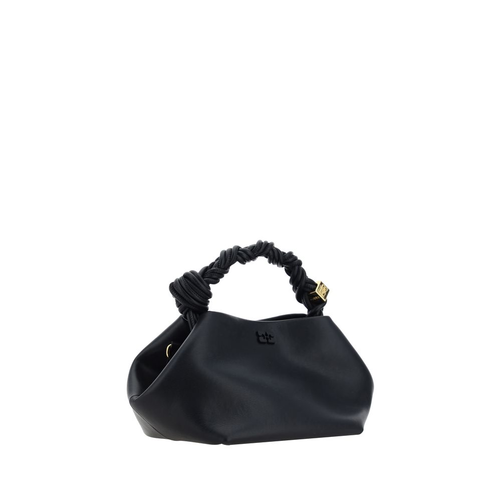 Sac à main Ganni en cuir de veau noir Bos Taurus