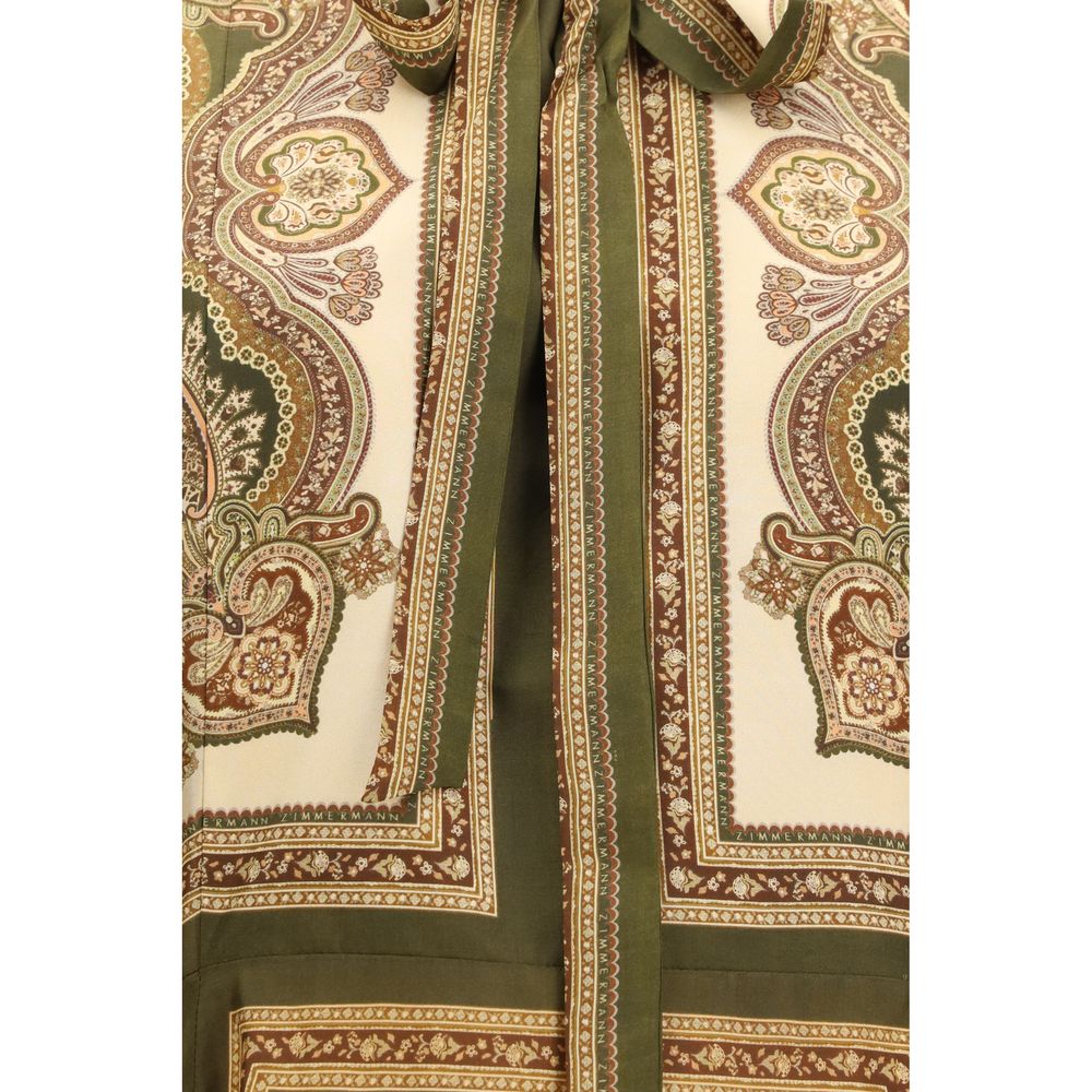Zimmermann Freizeitkleid aus mehrfarbiger Seide