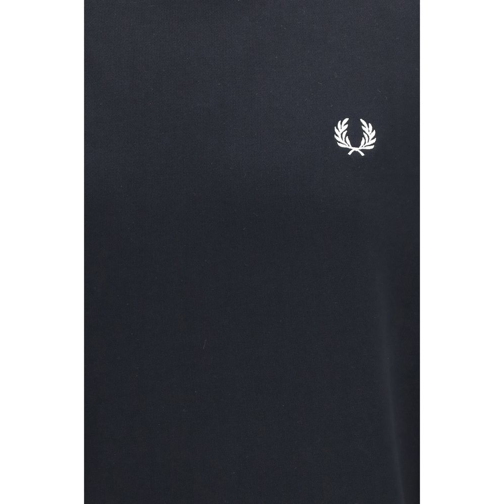 Fred Perry Schwarzes Baumwoll-Sweatshirt
