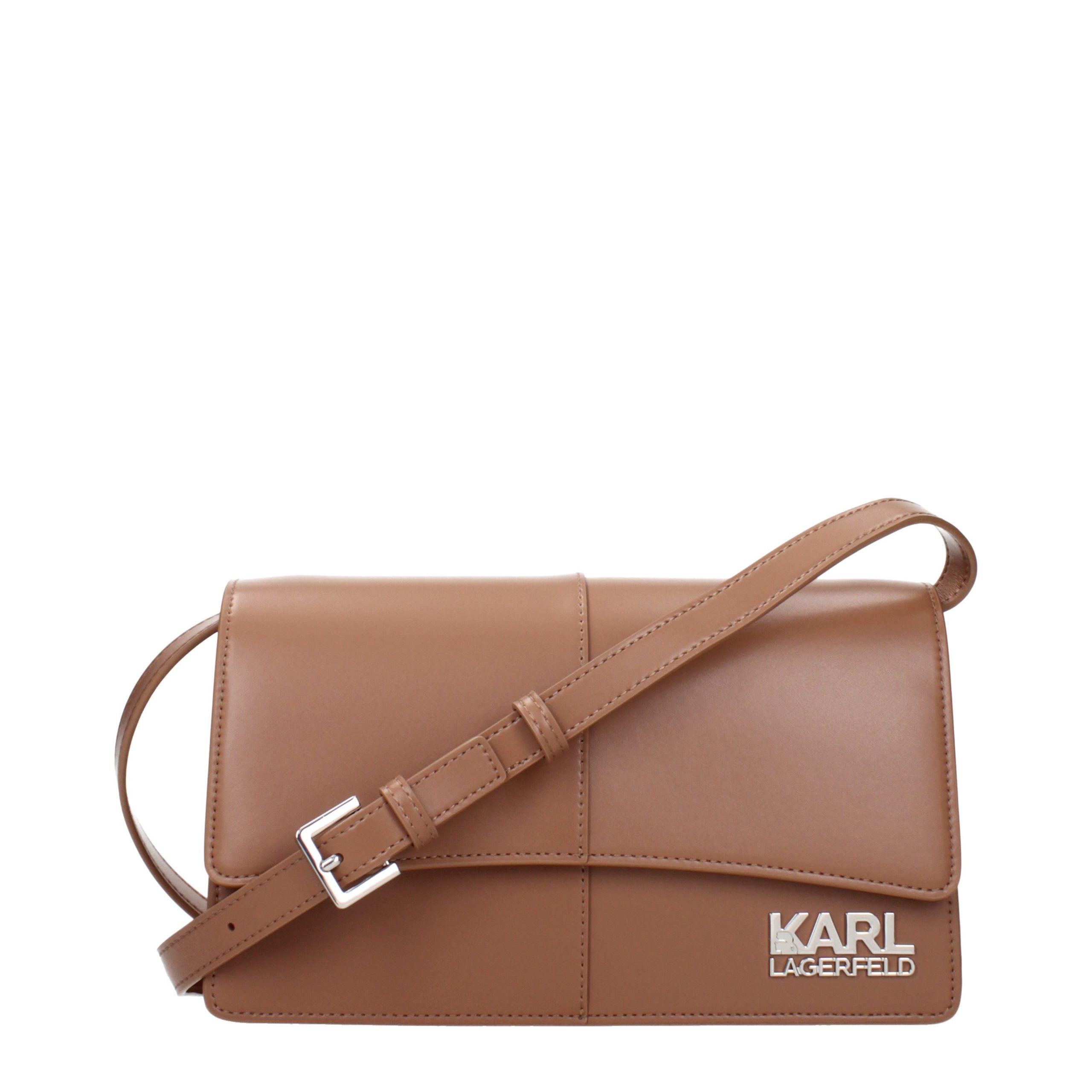 Karl Lagerfeld Brown Crossbody Bag