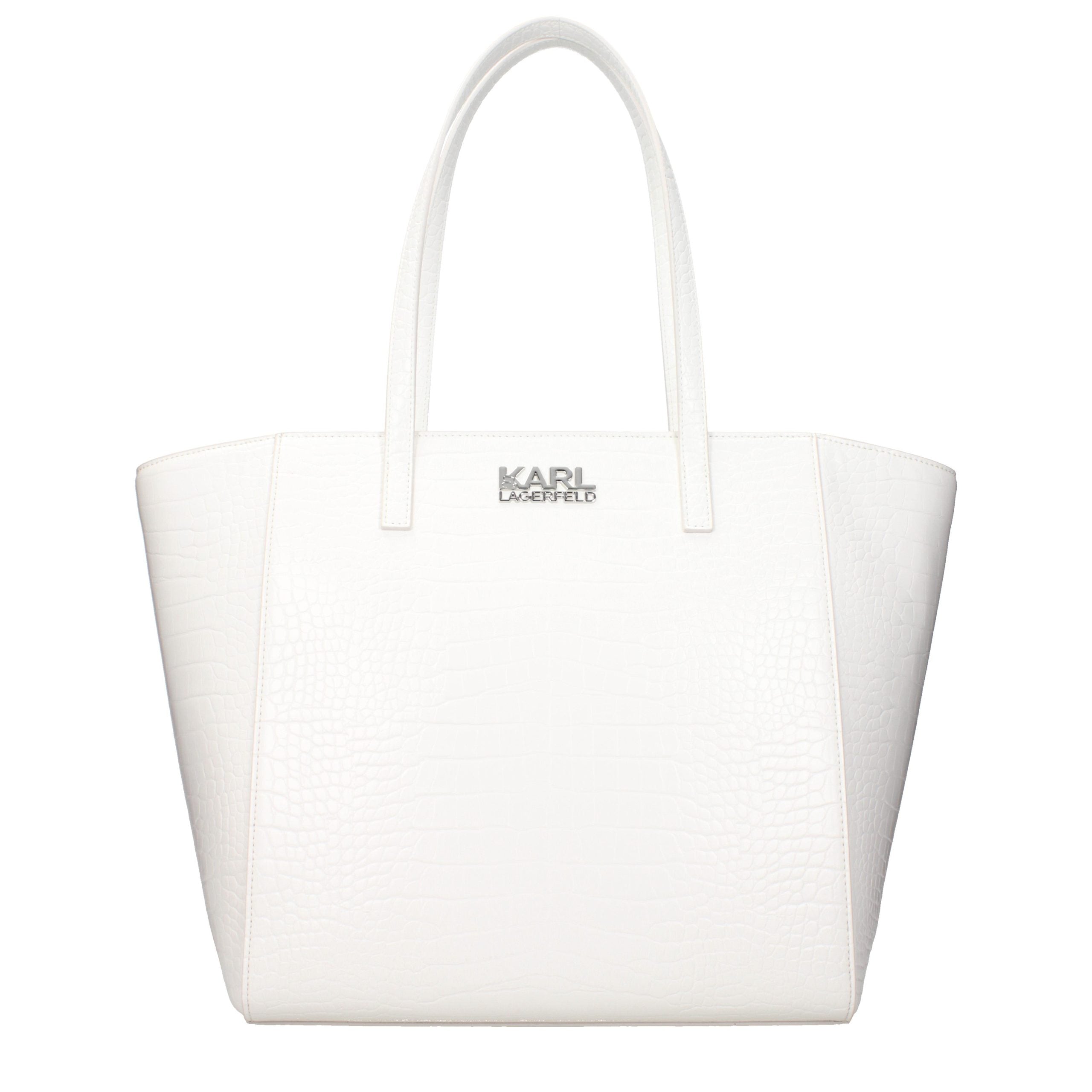 Karl Lagerfeld White Shoulder Bag