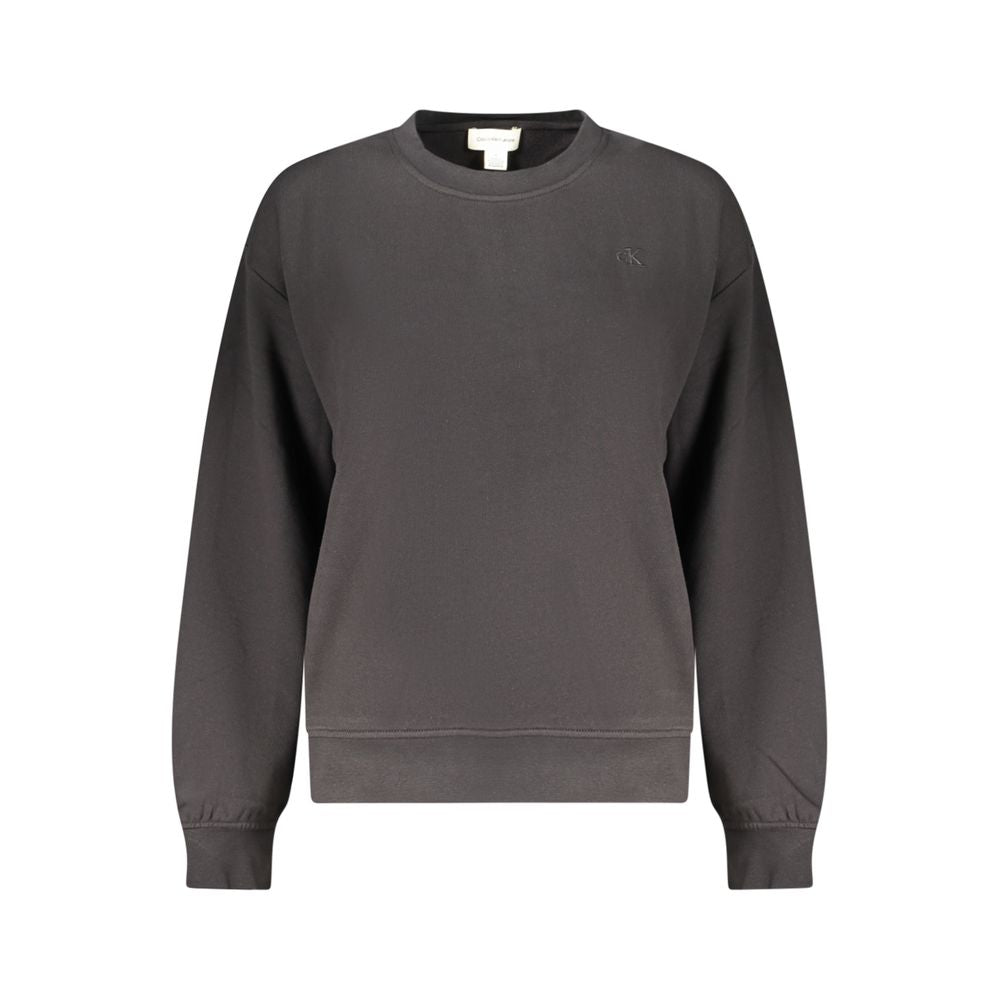 Sweat-shirt Femme Calvin Klein Noir en Coton