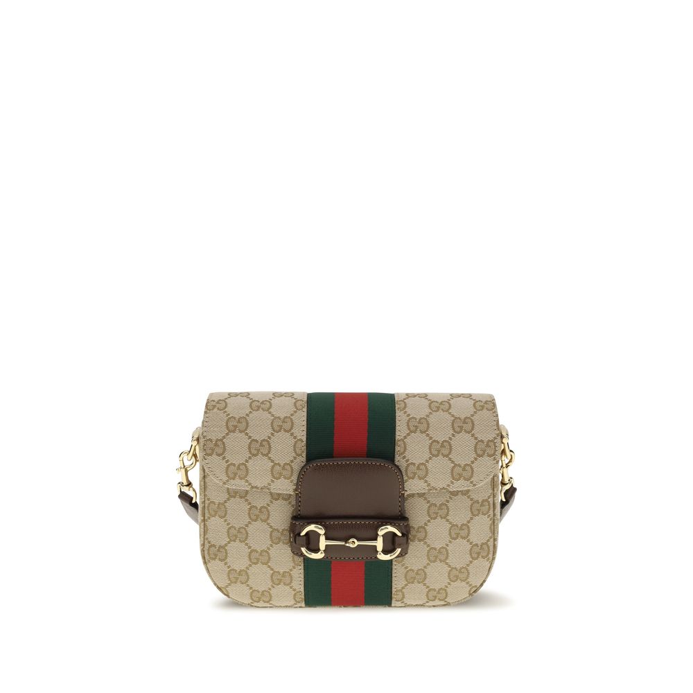 Gucci Schultertasche aus beigem Stoff