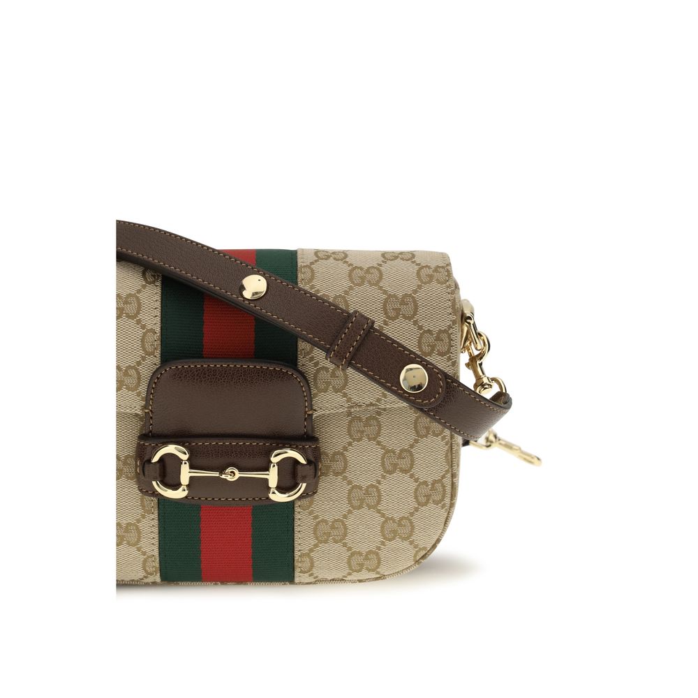 Gucci Schultertasche aus beigem Stoff
