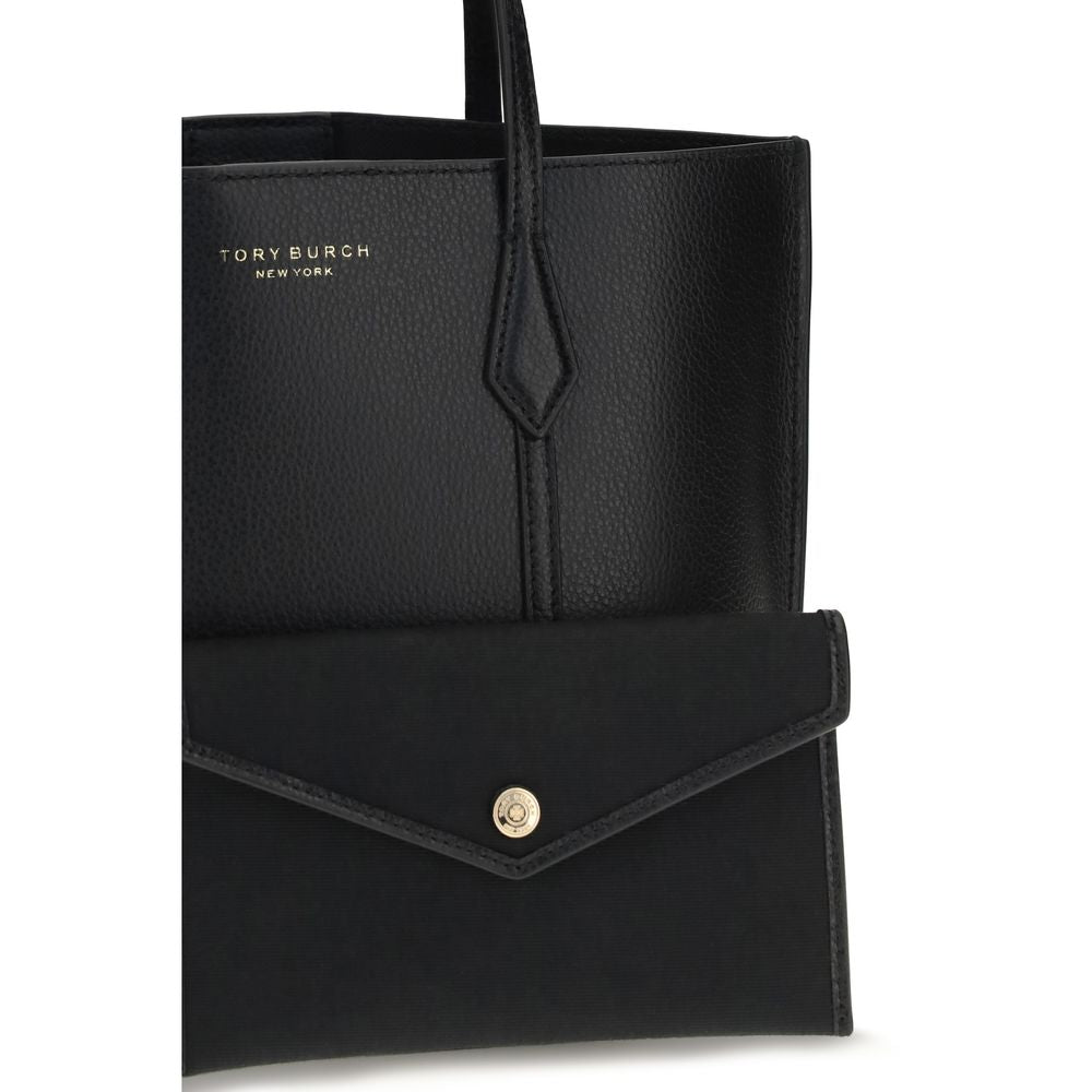 Tory Burch Handtasche aus schwarzem Kalbsleder Bos Taurus