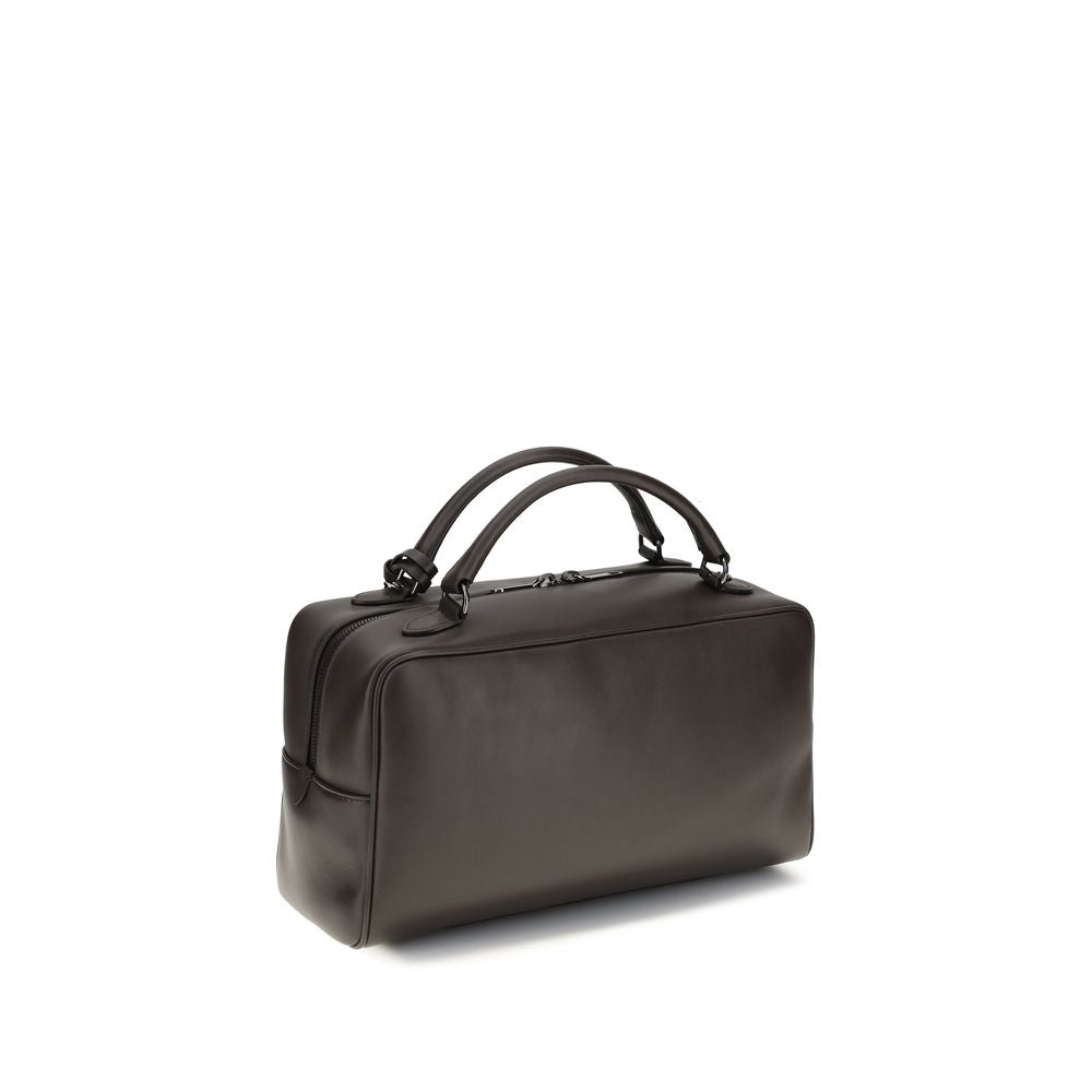 Brunello Cucinelli Handtasche aus braunem Kalbsleder vom Bos Taurus