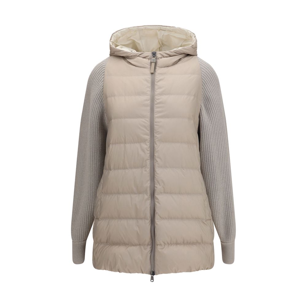 Brunello Cucinelli Gray Full-Length Jacket