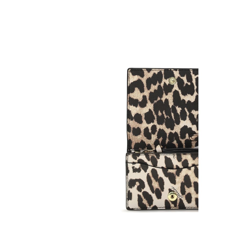 Portefeuille Ganni en polyester recyclé multicolore