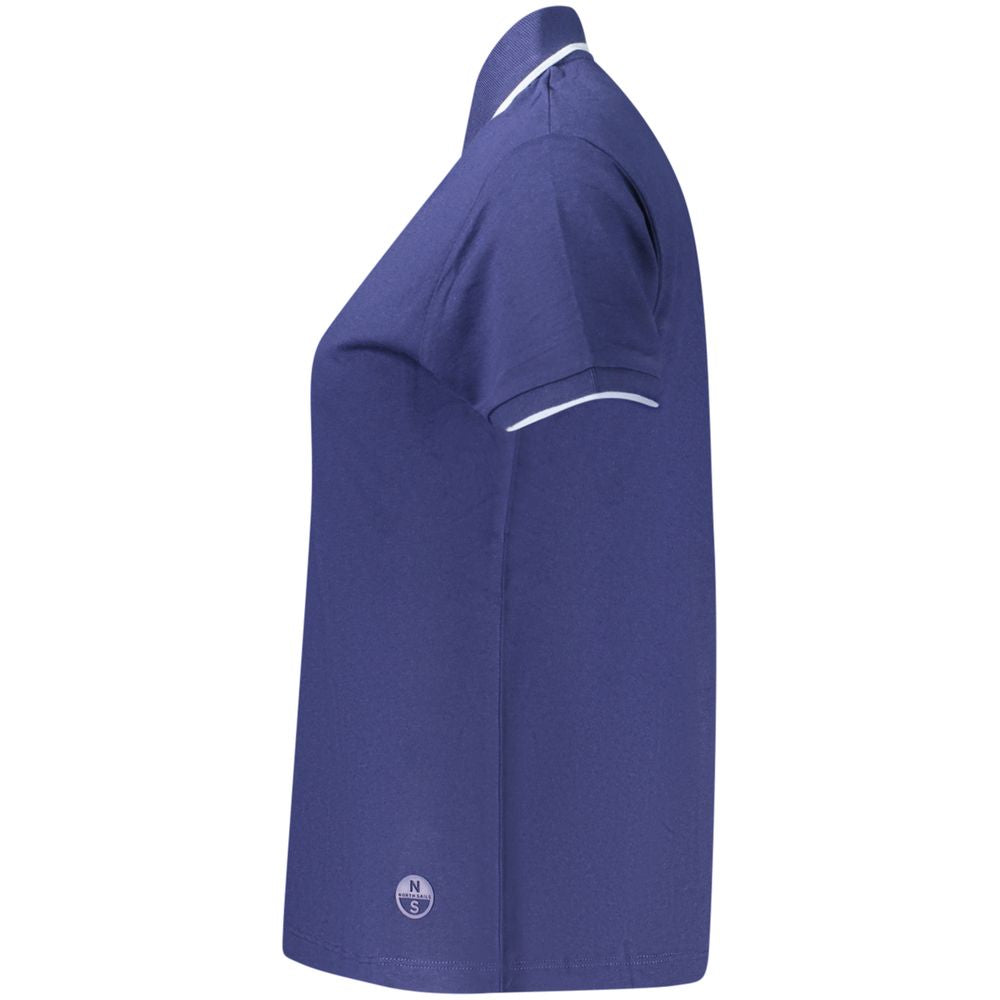 North Sails Blaues Modal Damen-Poloshirt