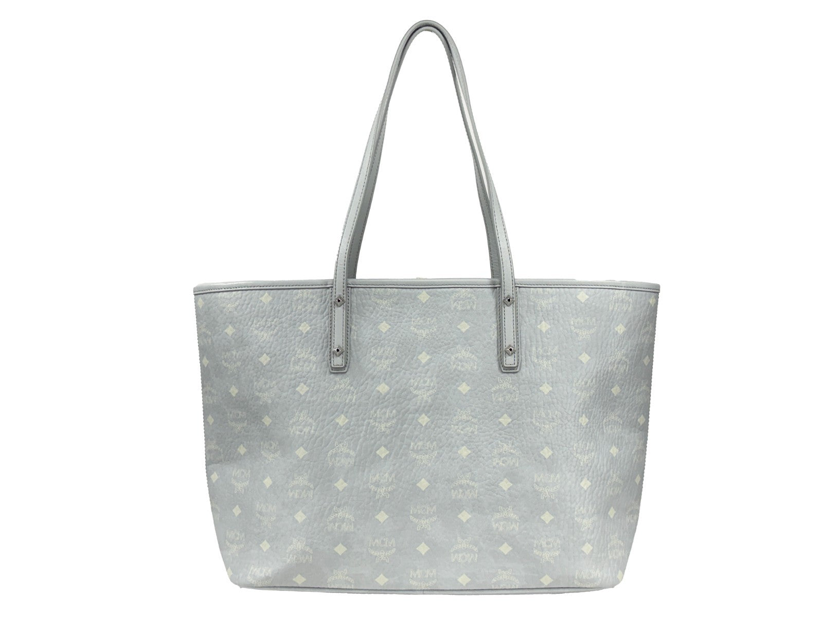 MCM Aren Leather Shoulder Tote Bag