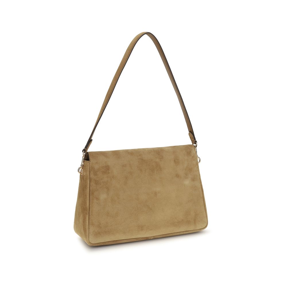 Tory Burch Beige Kalbsleder Bos Taurus Umhängetasche
