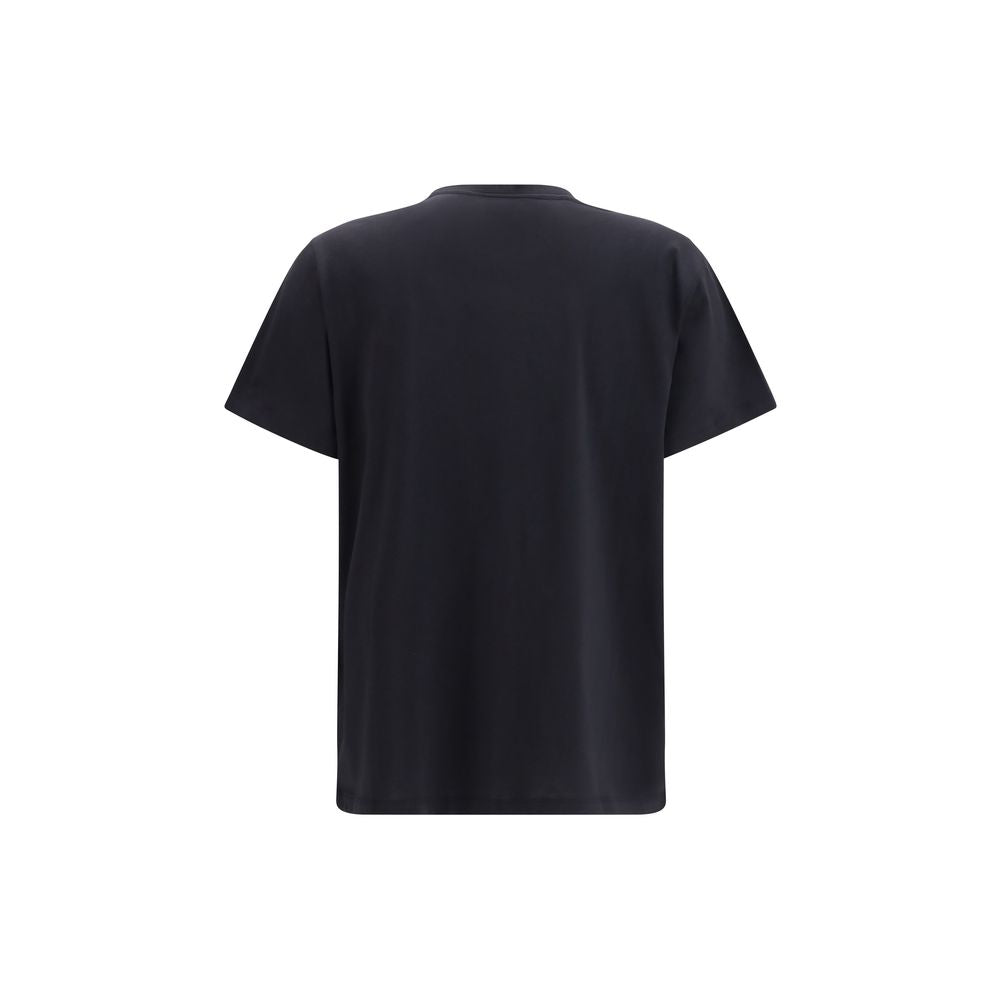 T-shirt noir en coton Ganni