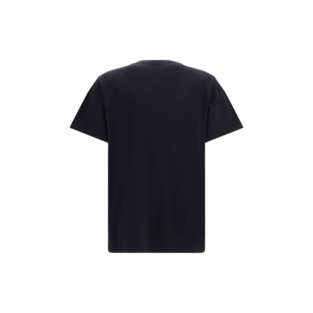 T-shirt noir en coton Ganni