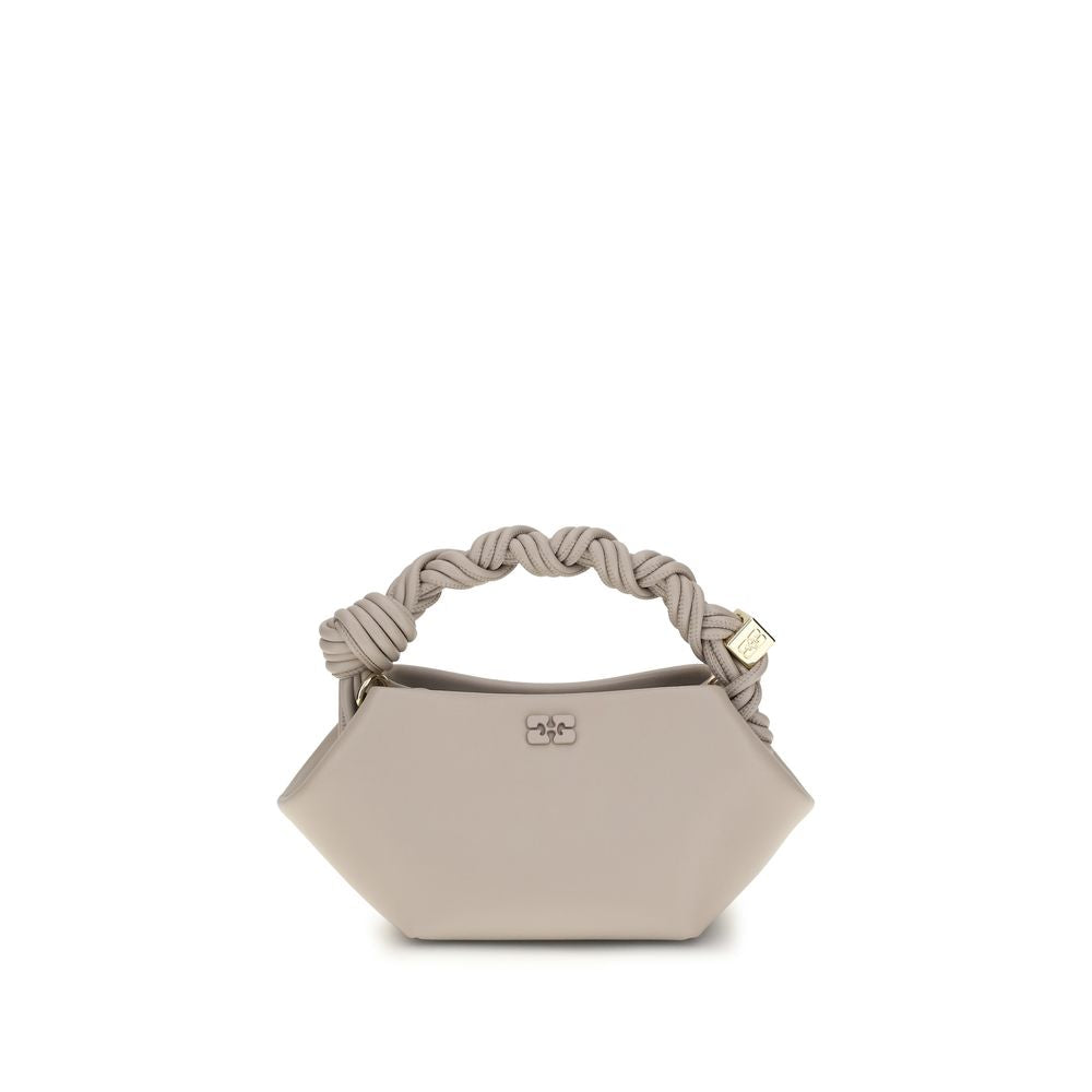 Sac à main Ganni gris en cuir recyclé