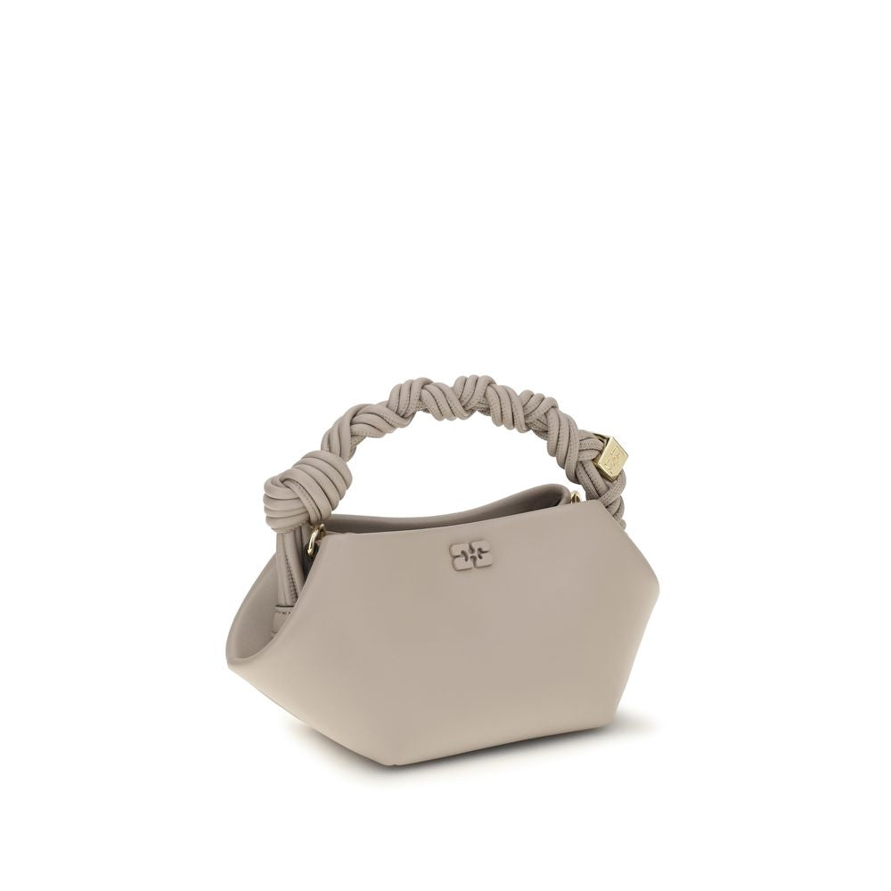 Sac à main Ganni gris en cuir recyclé