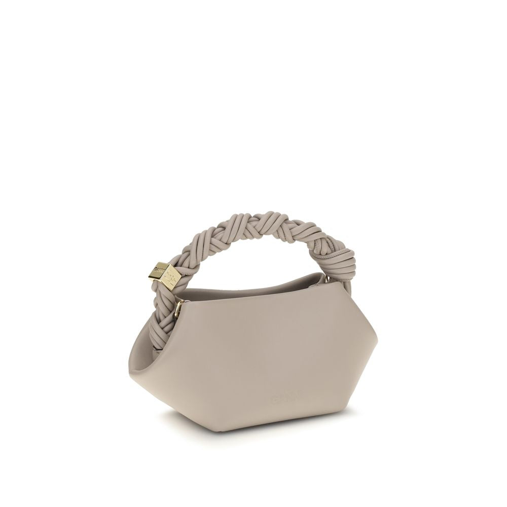 Sac à main Ganni gris en cuir recyclé