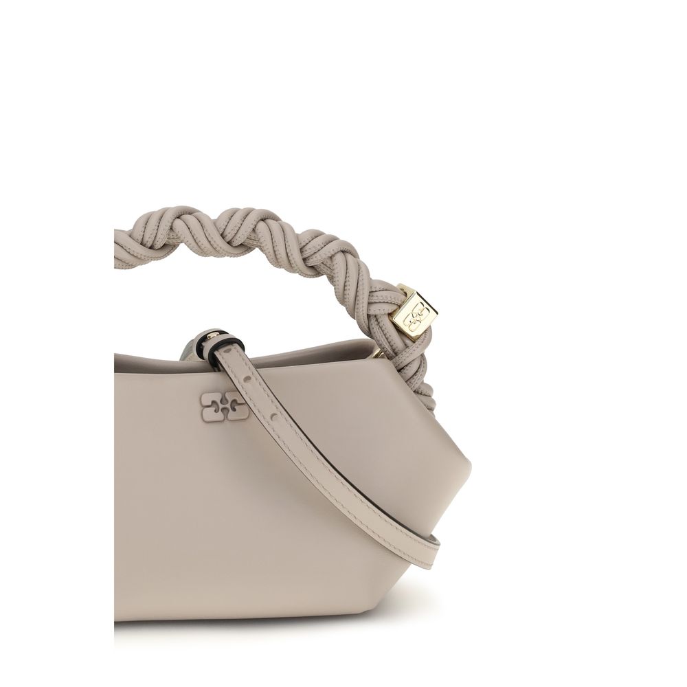 Sac à main Ganni gris en cuir recyclé