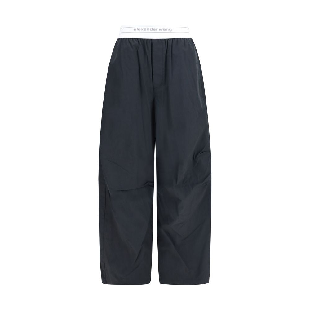 Pantalon décontracté en coton noir Alexander Wang