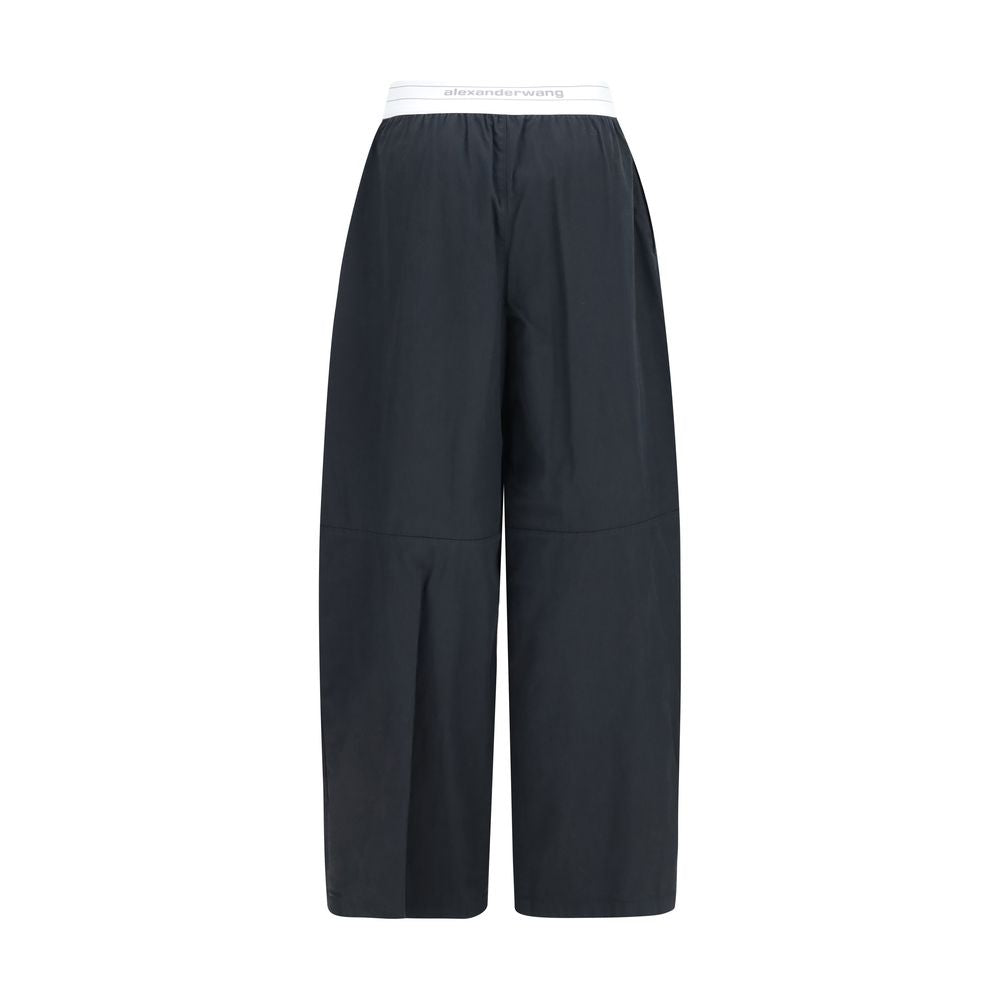 Pantalon décontracté en coton noir Alexander Wang